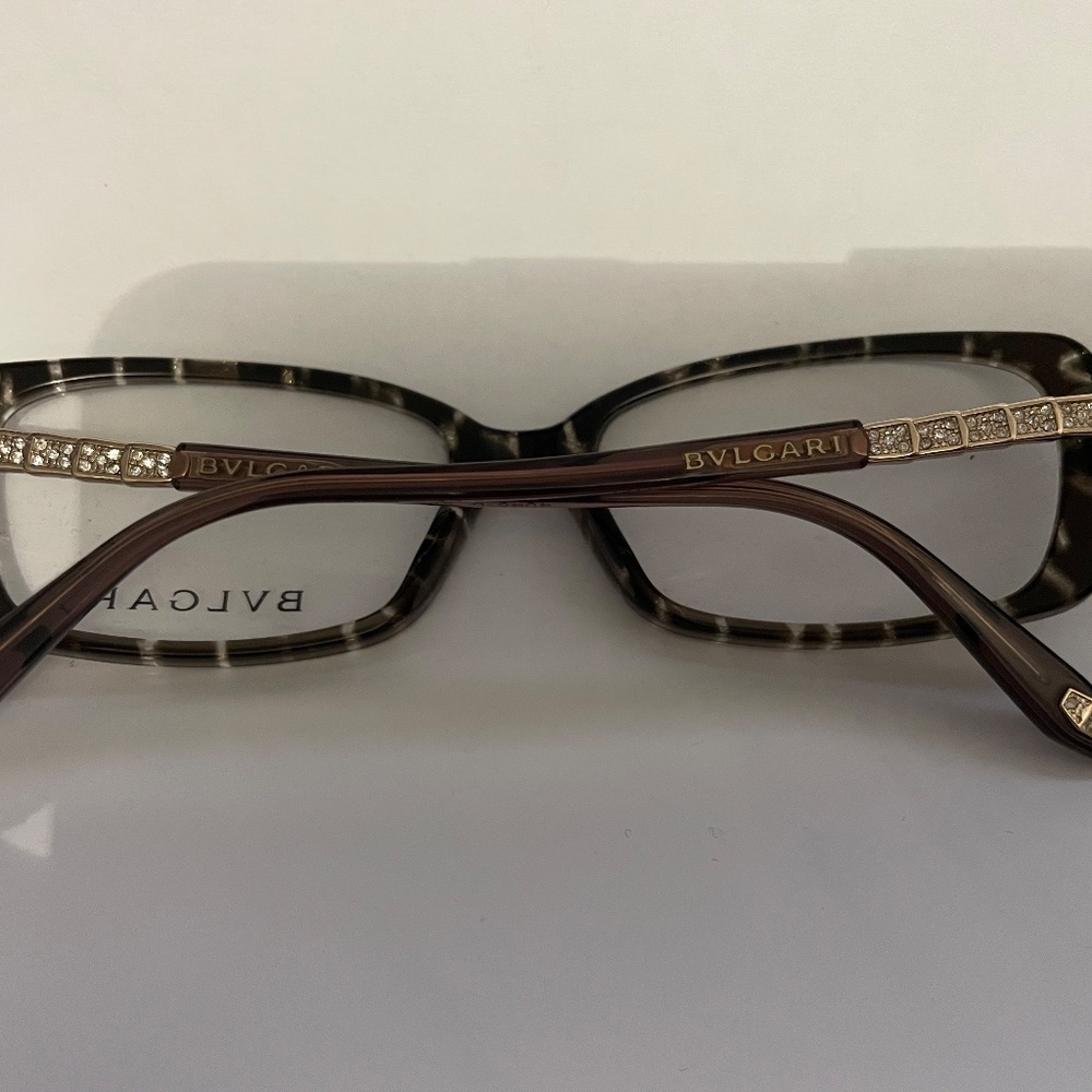 BN Bulgari brown and gold eyeglasses - Picture 2 of 7
